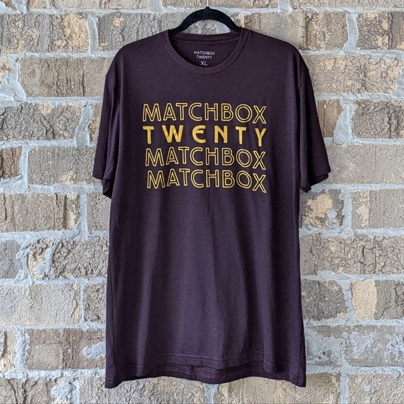 NWOT Matchbox Twenty Short Sleeve Tour Concert T-Shirt Size XL Unisex Red - Picture 5 of 5